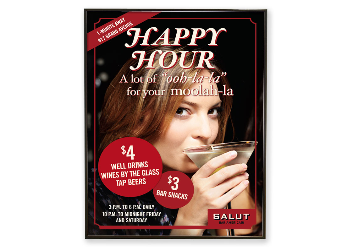 Salut Happy Hour Poster